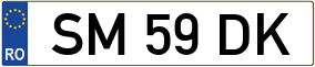 Truck License Plate